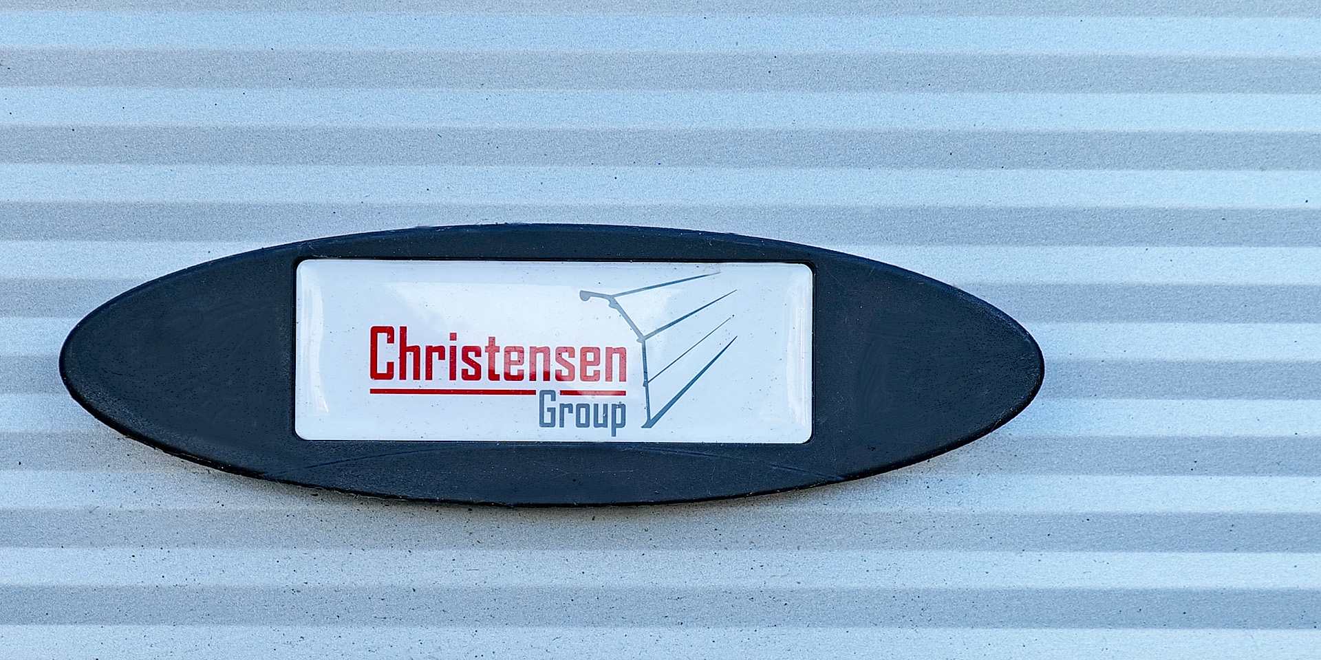 Christensen Logo auf dem Griff eines Sektionaltores